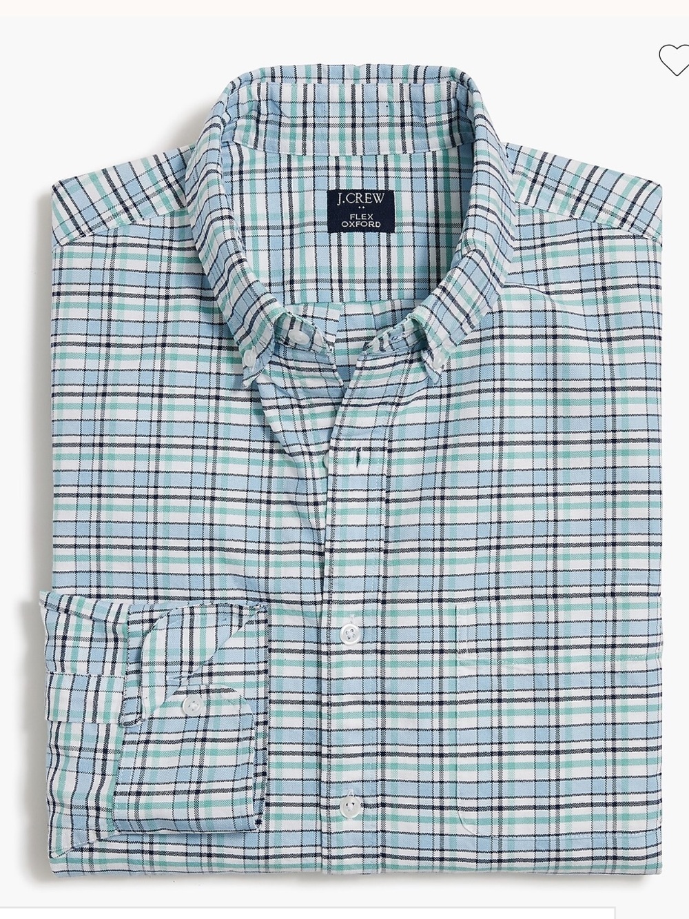 J. Crew Men’s Flex Blue Plaid Button-Down Shirt